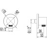 Подключение душевого шланга LEMARK для LM3722BL, LM3729BL, черный LM3783BL